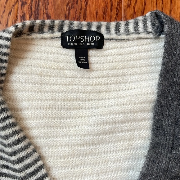 Topshop Color Block Cardigan - Picture 3 of 5